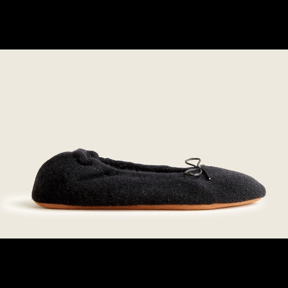 J. Crew Shoes Jcrew Cashmere Ballet Slippers Black Poshmark